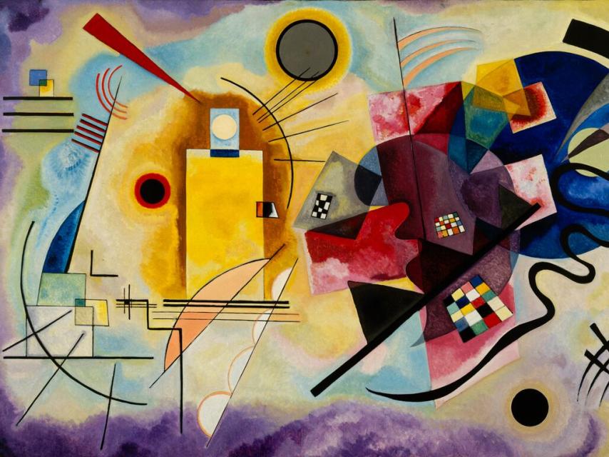 Amarillo-rojo-azul (1925), una de las obras más famosas de Kandinsky