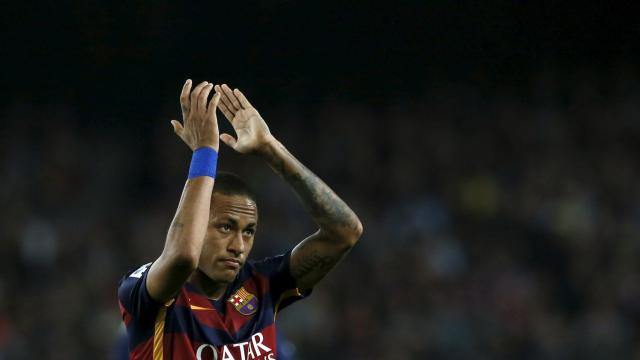 Neymar se despide del Camp Nou frente al Rayo Vallecano.