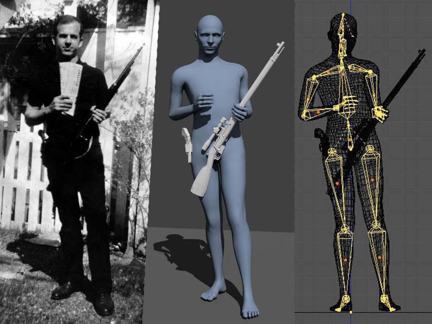 Lee Harvey Oswald, la polémica foto y sus modelos 3D.