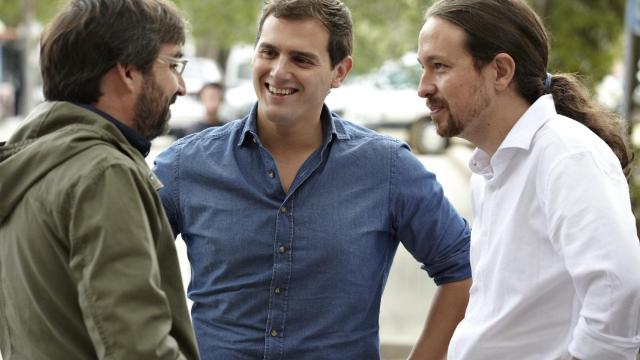 Cara a cara inédito entre Albert Rivera y Pablo Iglesias. / La Sexta