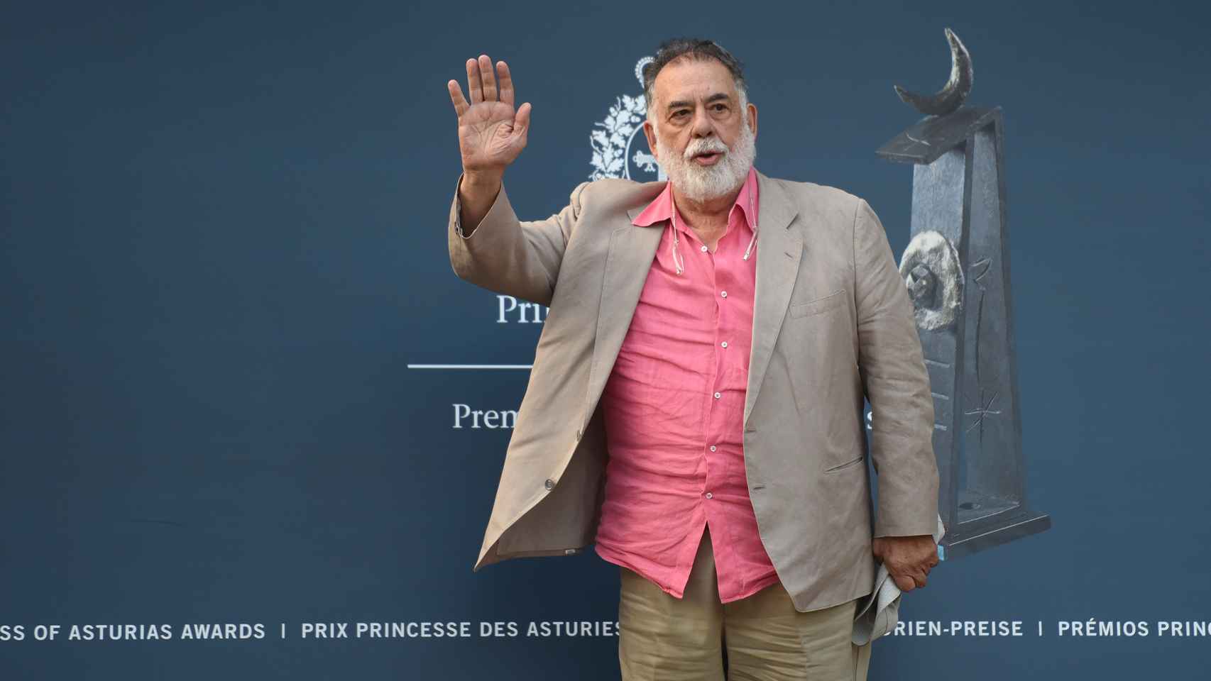 Coppola a su llegada a Oviedo