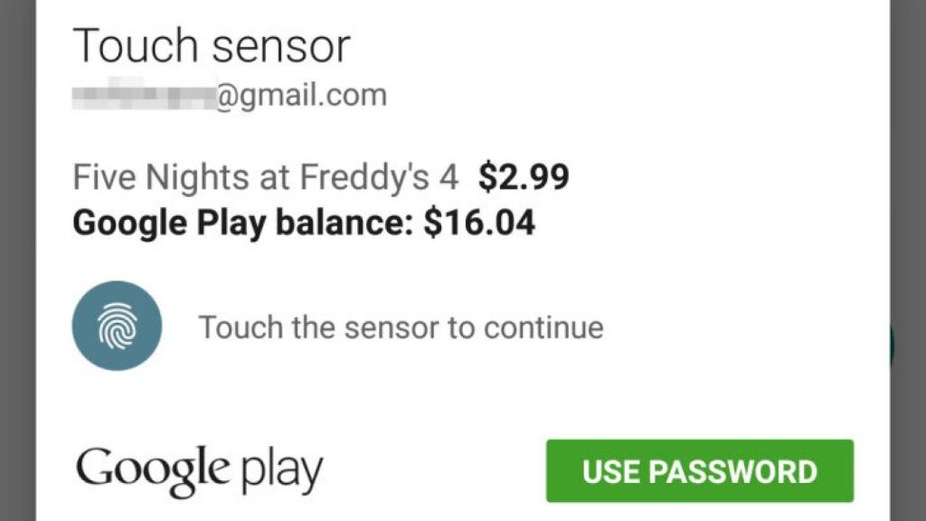 Google Play ya permite confirmar pagos con la huella digital