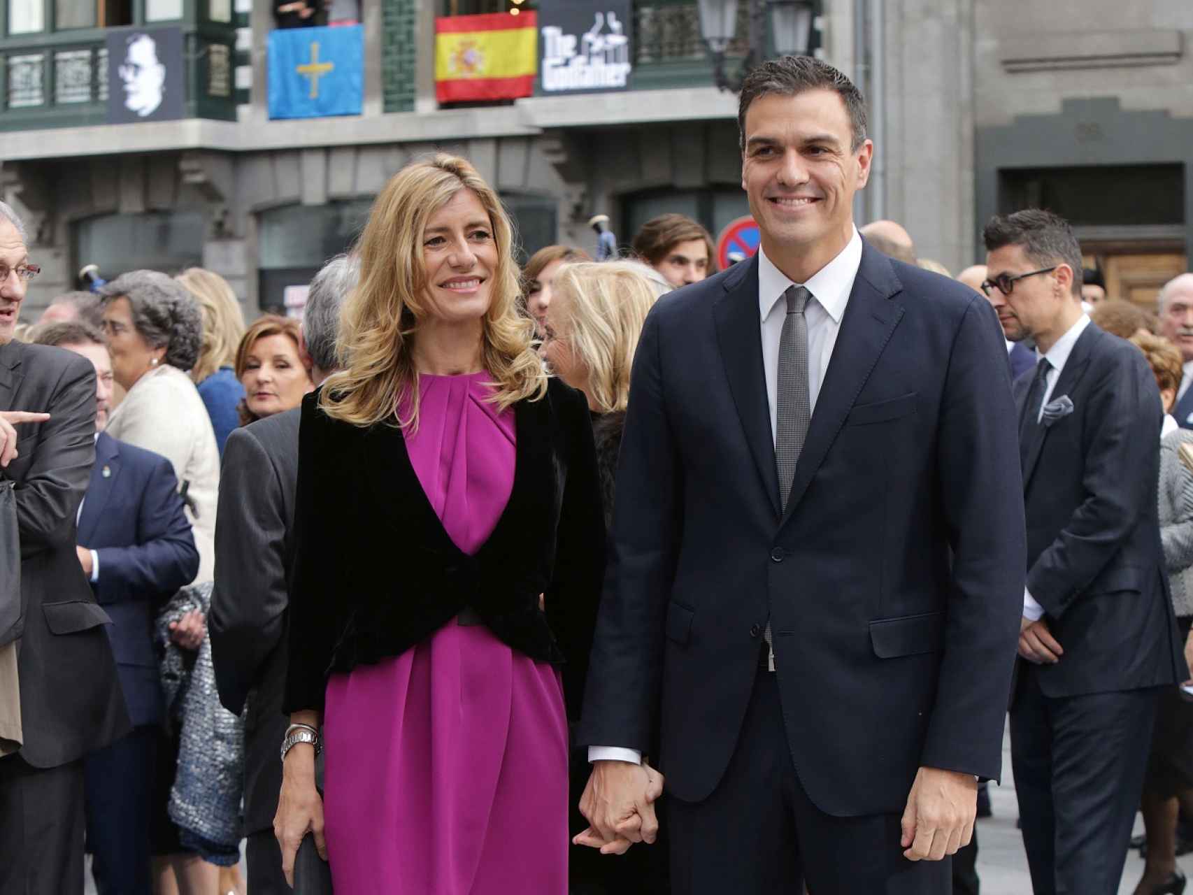 Pedro Sánchez y su mujer Begoña Fernández