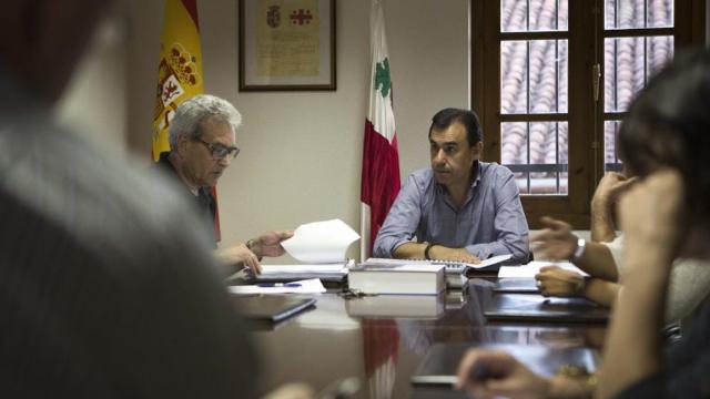 El vicesecretario de Organización del PP, en un pleno municipal.