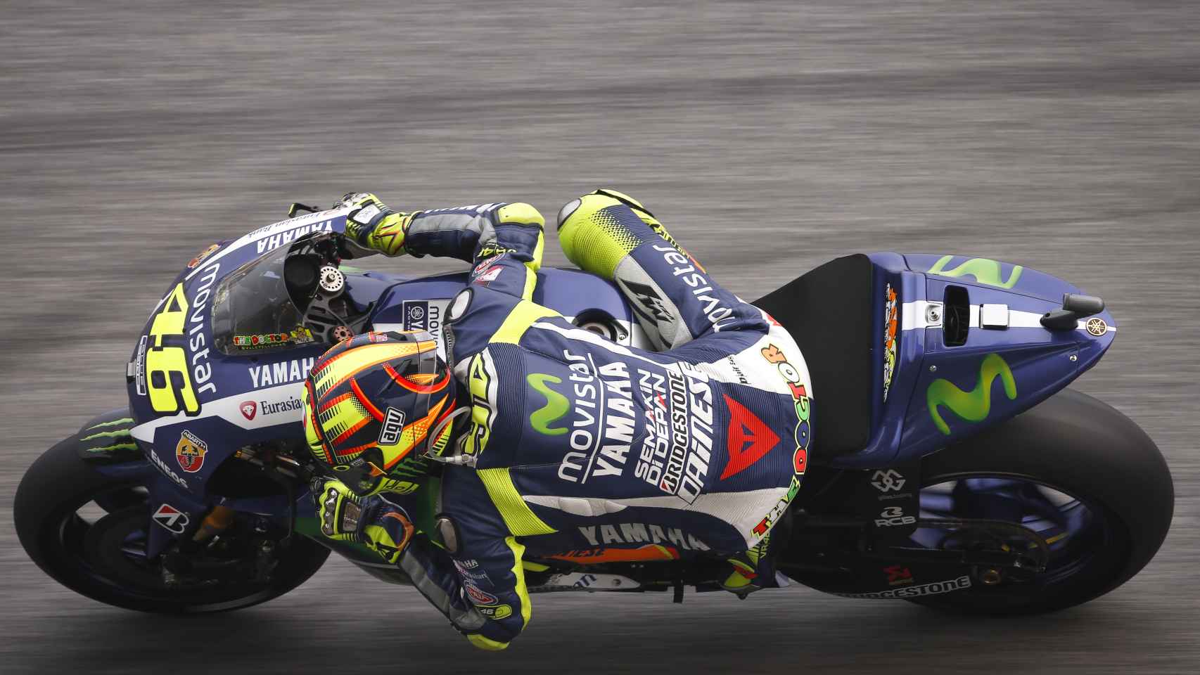 Valentino Rossi, durante la sesión de clasificación del GP de Malasia.