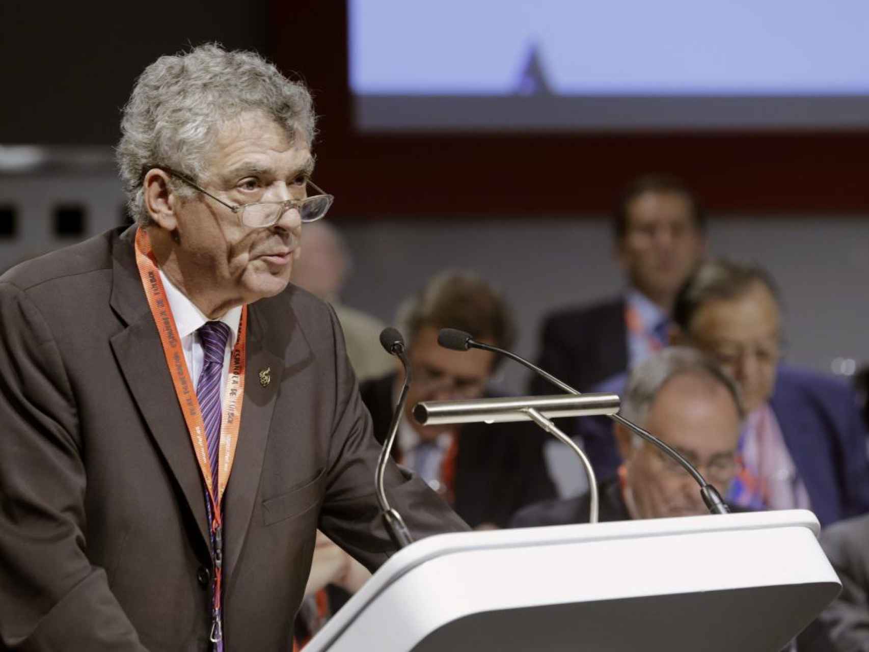 Ángel María Villar, presidente de la RFEF, durante un acto reciente.
