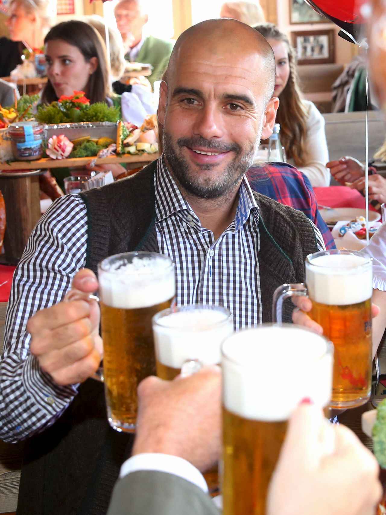 Guardiola, en el Oktoberfest de Múnich.