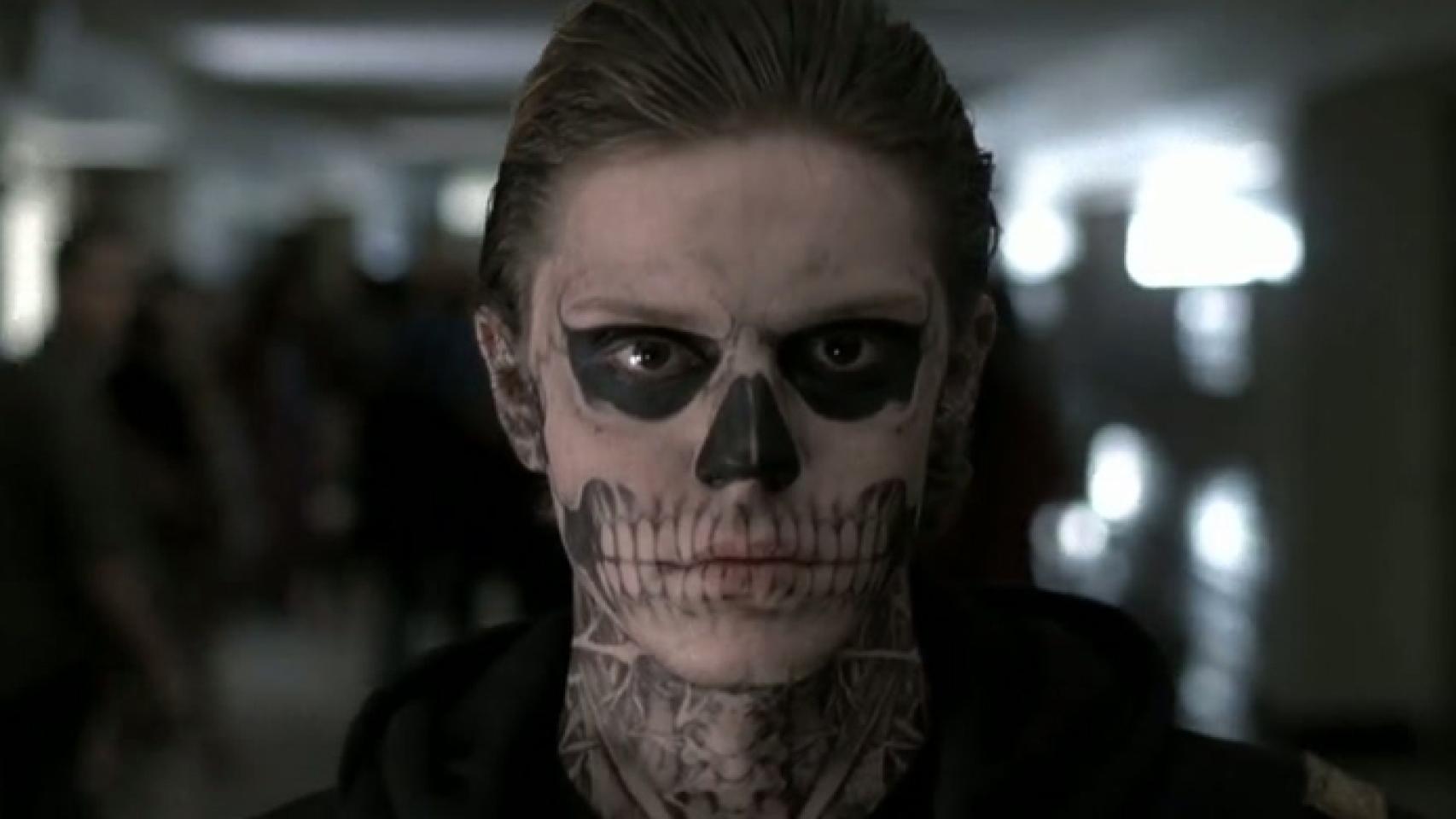 Evan Peters en el papel de Tate Langdon en la primera temporada de 'American Horror Story'