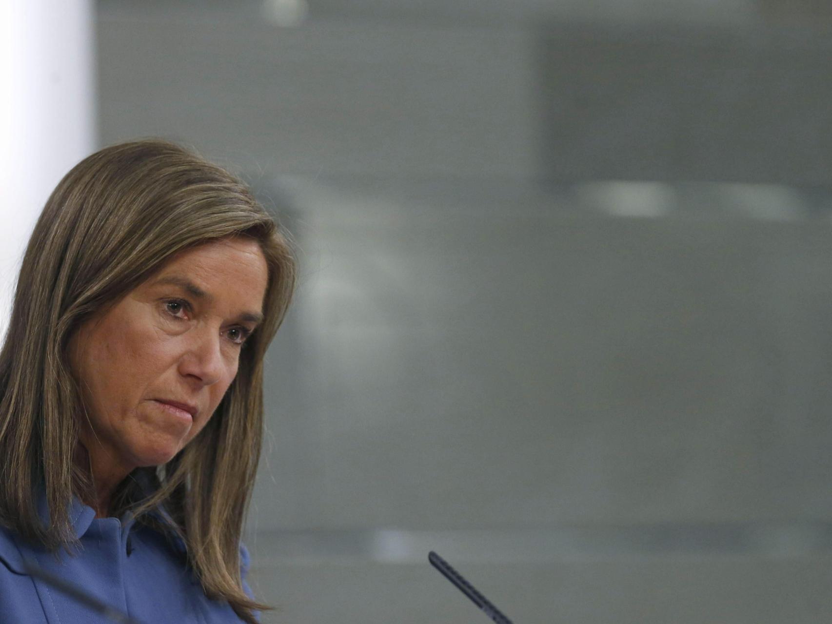 Ana Mato durante una comparecencia.