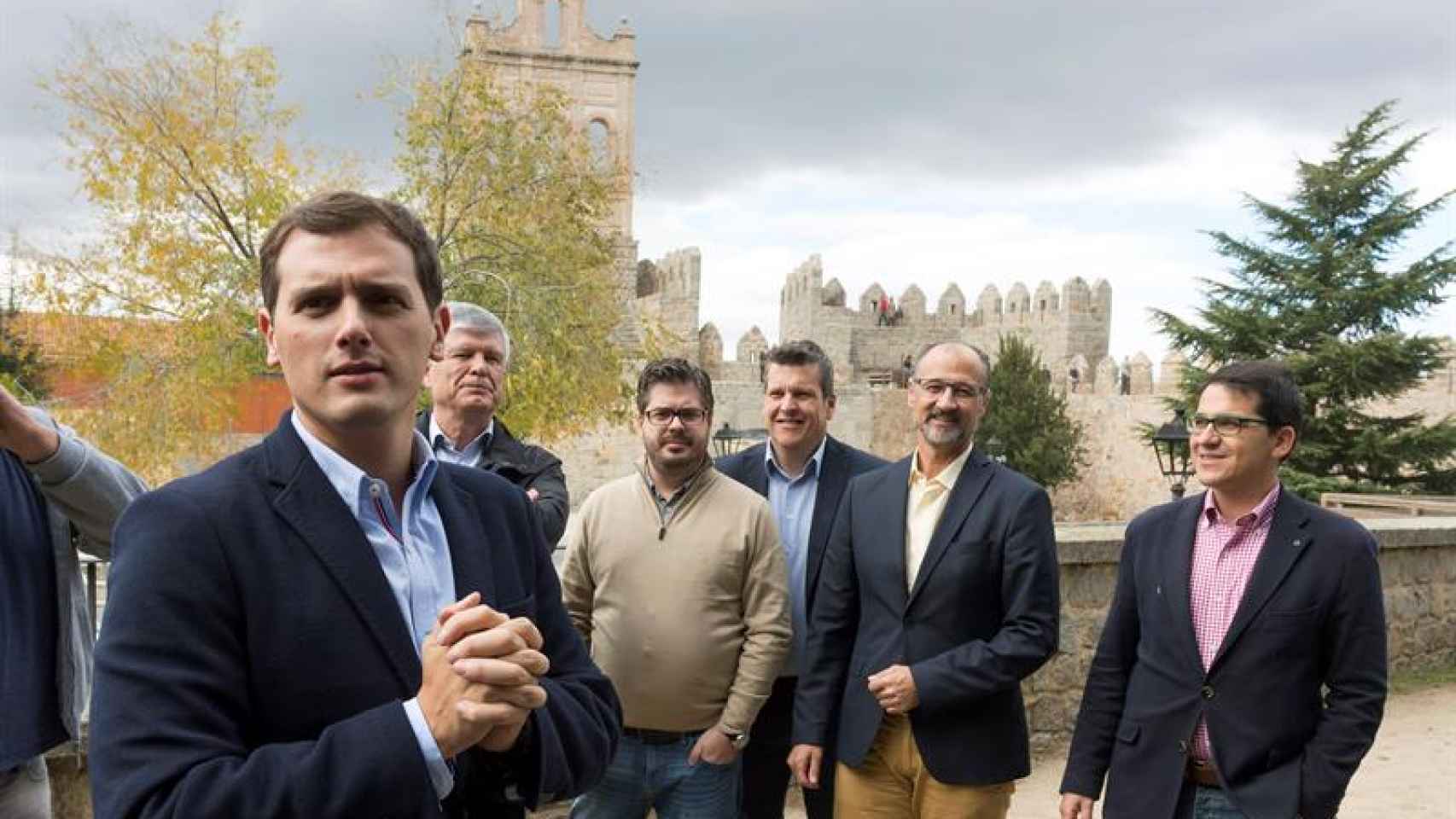 El líder de Ciudadanos, durante su visita de este domingo a Ávila