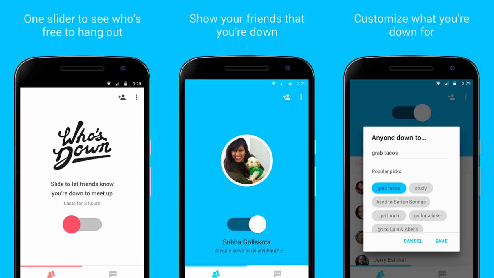 Who’s Down la nueva app de Google para que tus amigos sepan que puedes quedar