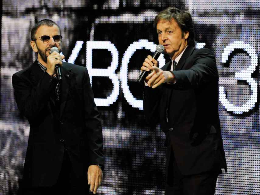 Ringo Starr y Paul McCartney en el E3.