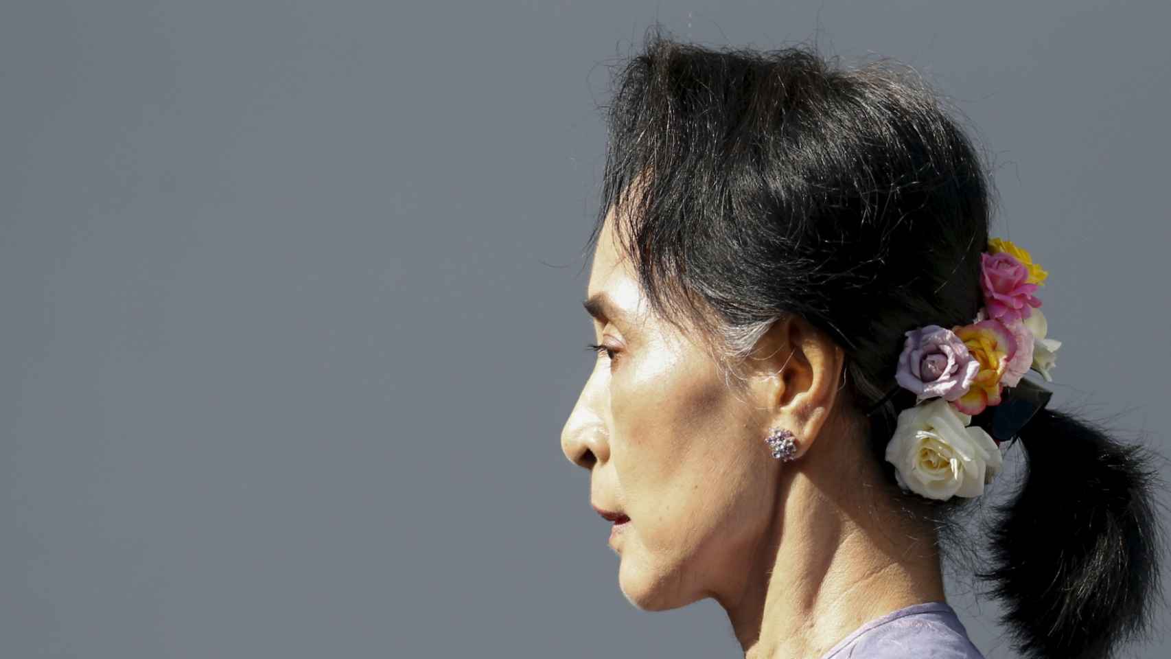 La líder de la Liga Nacional por la Democracia, Aung San Suu Kyi.