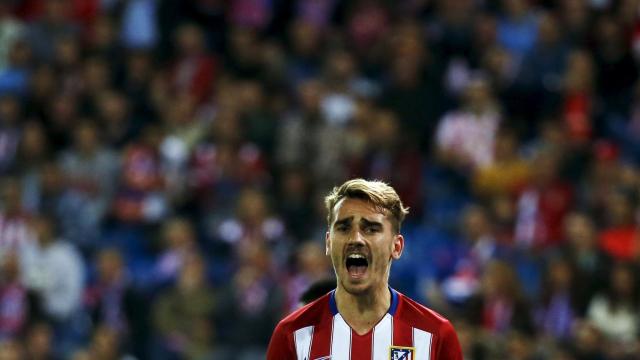 Antoine Griezmann, en el partido contra el Sporting / Reuters