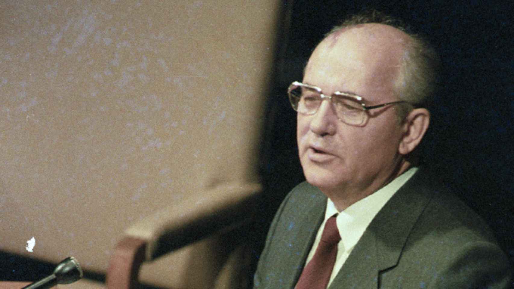 Gorbachov, durante un discurso en la ONU en 1988