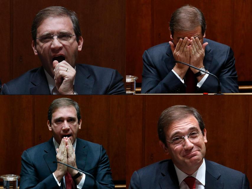 Pedro Passos Coelho, durante la sesión en el Parlamento.