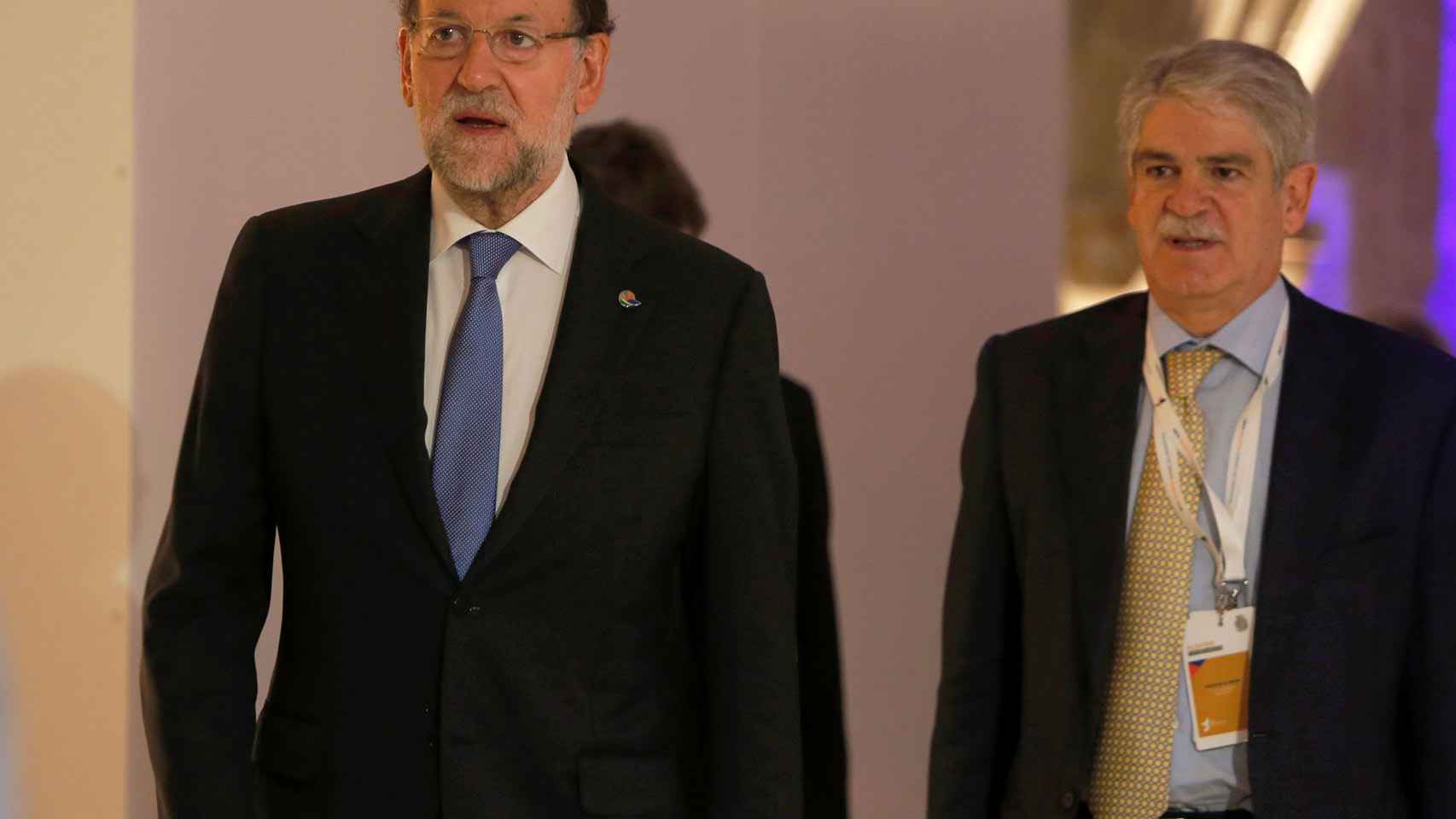 Rajoy, a su llegada a la cumbre celebrada en Malta.