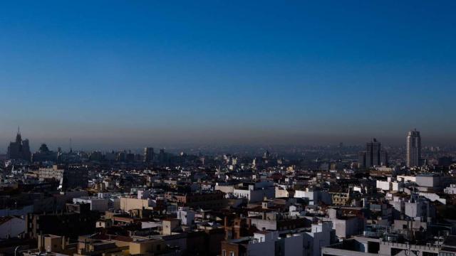 Vista de Madrid este viernes, segundo día en el que permanecía activo el protocolo por contaminación