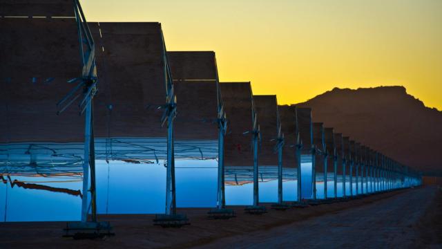 Planta de energía fotovoltaica.