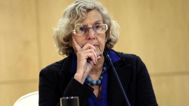 Carmena,  este viernes en rueda de prensa.