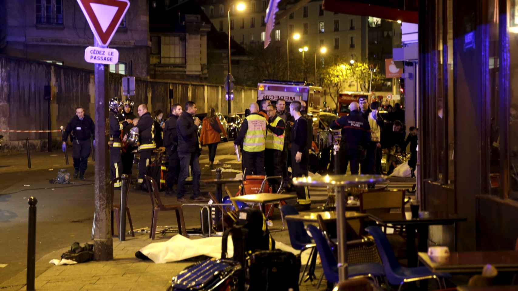 Exterior de uno de los restaurantes parisinos en los que se produjeron los ataques