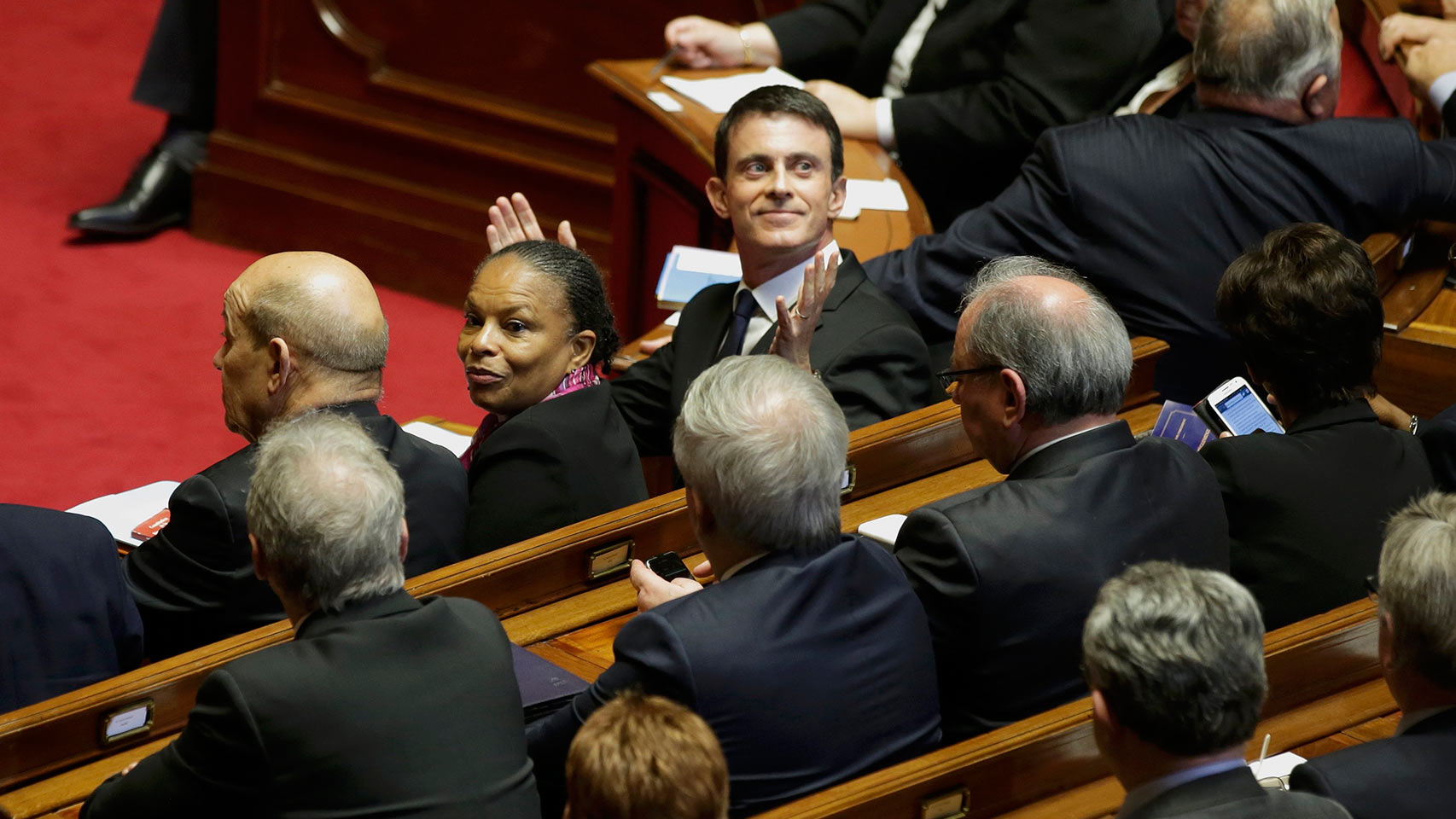 El primer ministro Valls, en la Asamblea.