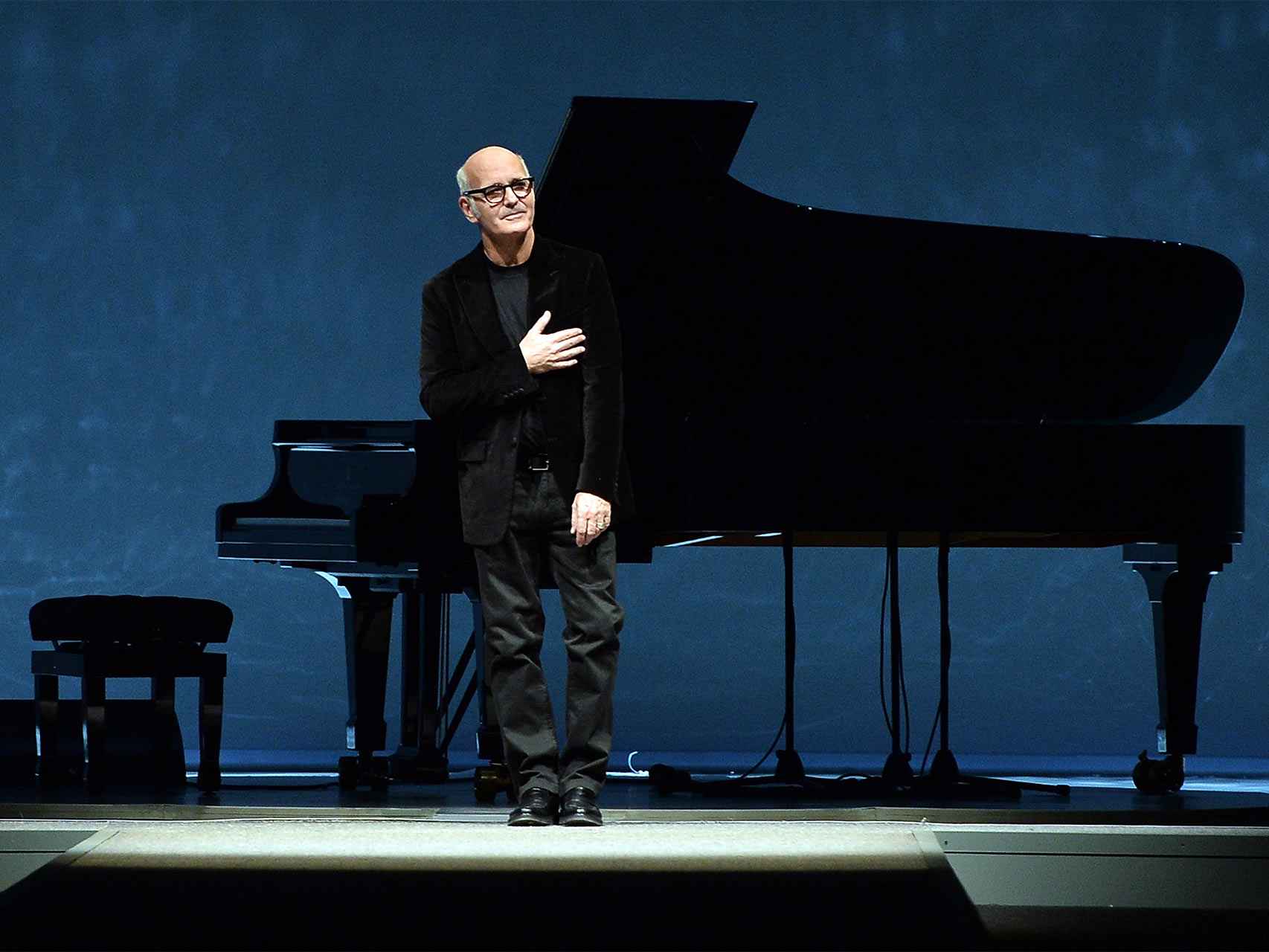 Ludovico Einaudi, en una actuación en Milán en 2014