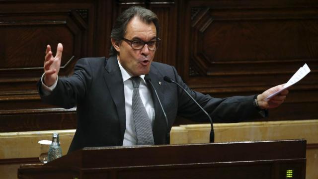 El presidente de la Generalitat en funciones, Artur Mas