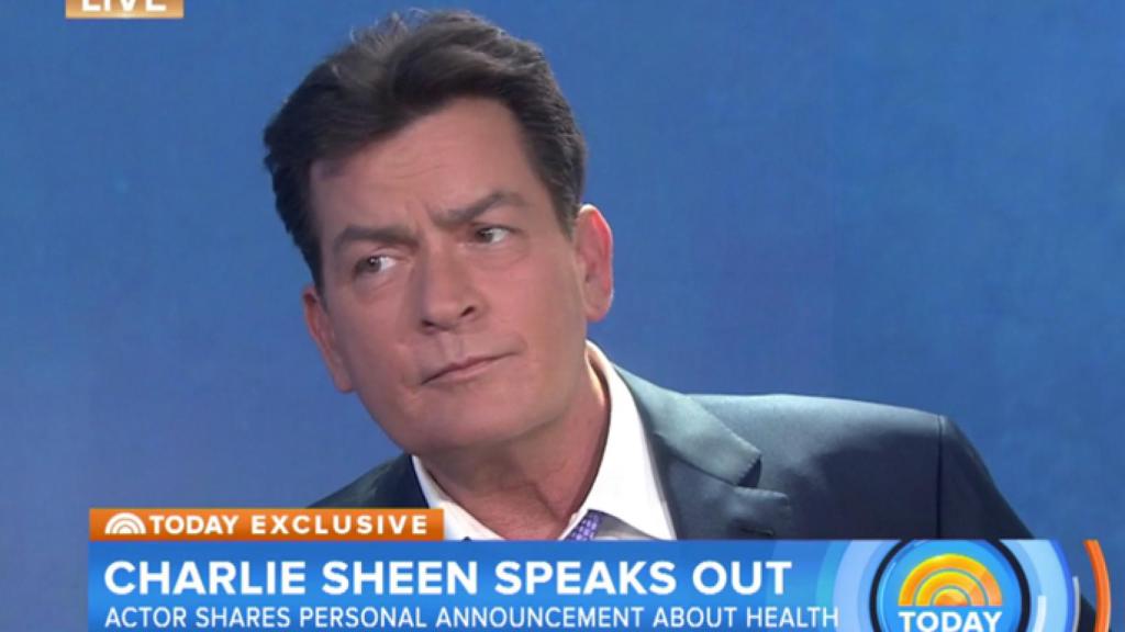 Charlie Sheen durante la emisión del programa 'Today'