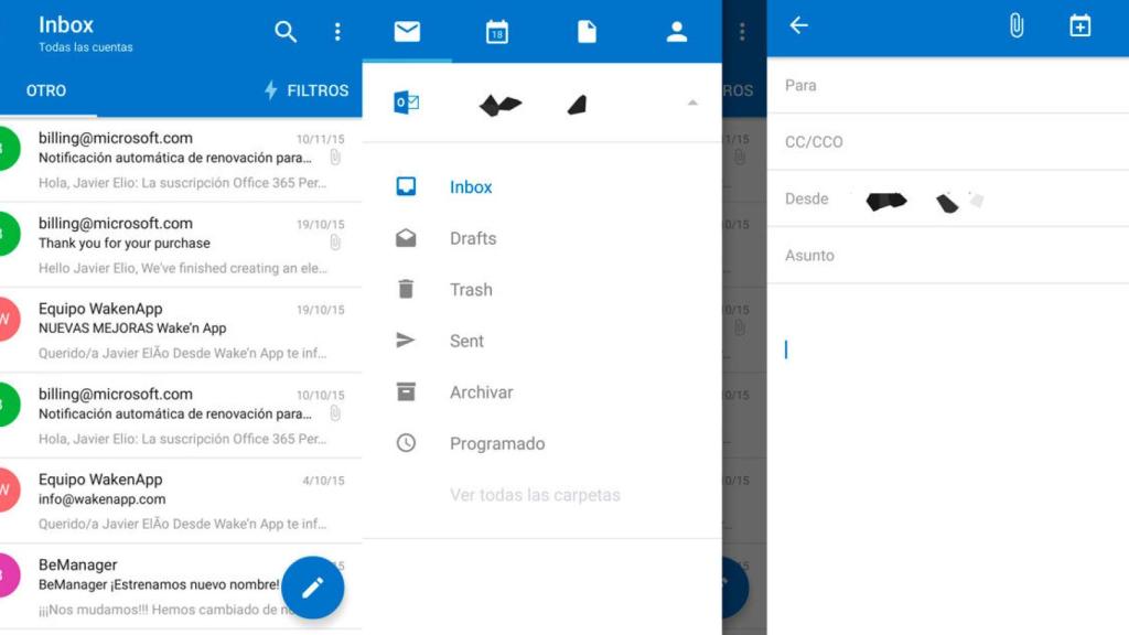 Outlook para Android se renueva con más Material Design [APK]