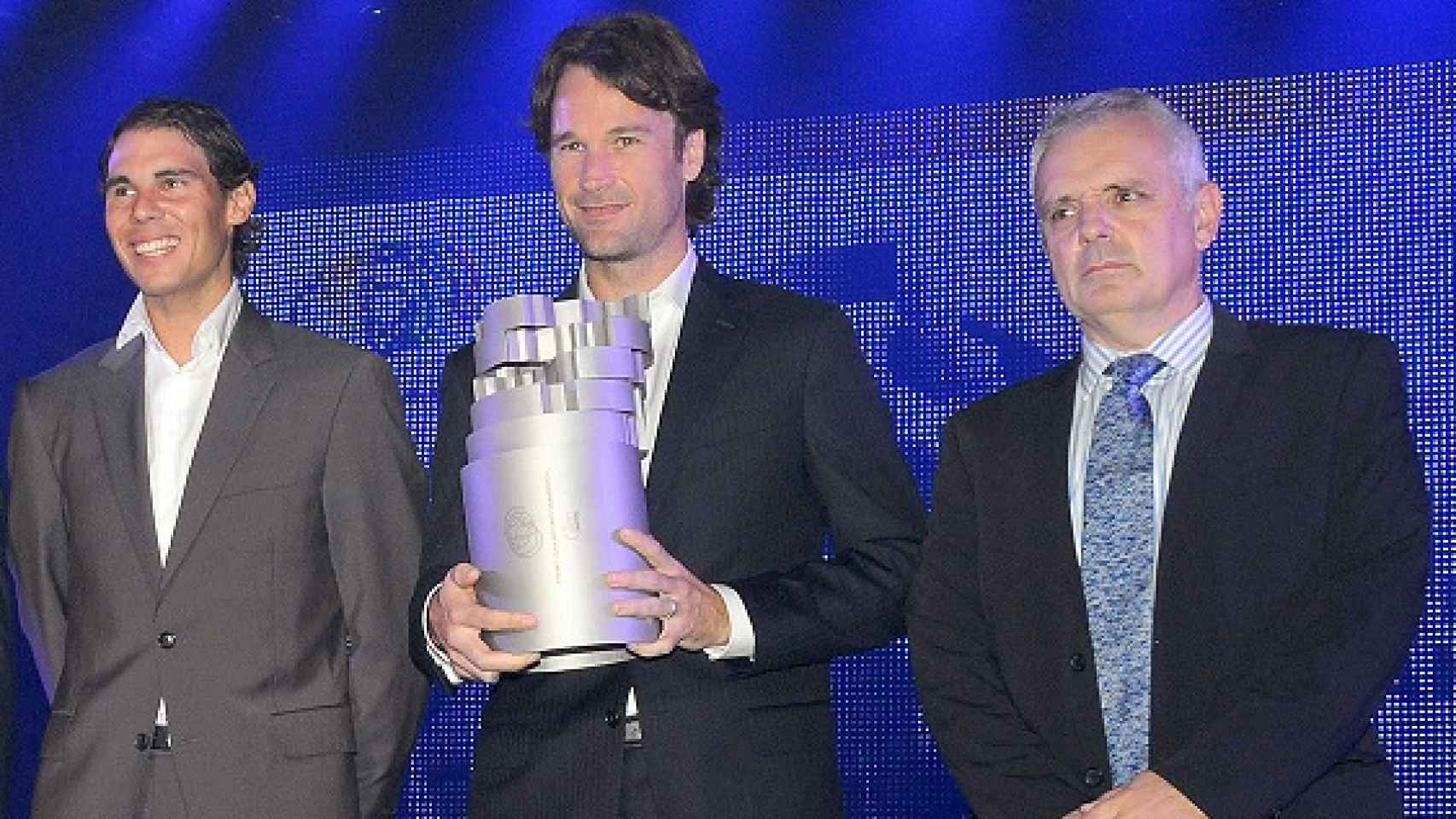 En la entrega del Premio 'Juan Antonio Samaranch' con Rafa Nadal y Carlos Moyá