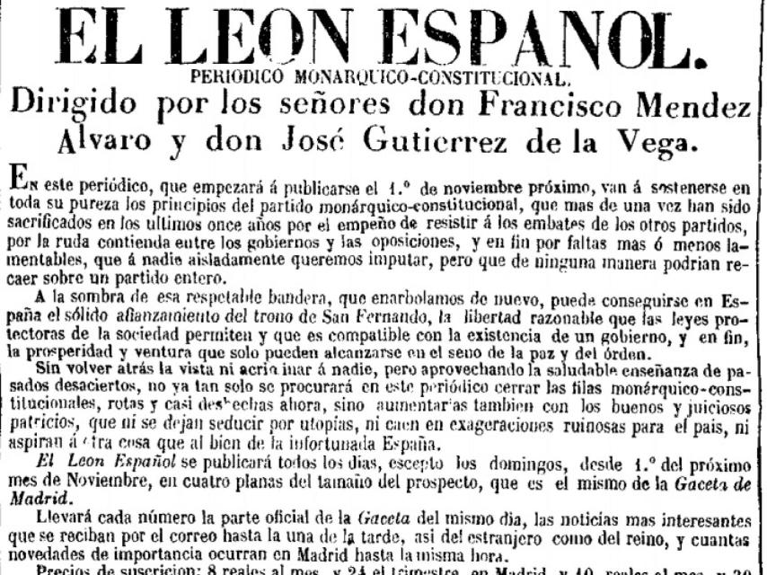 Cabecera de El León Español