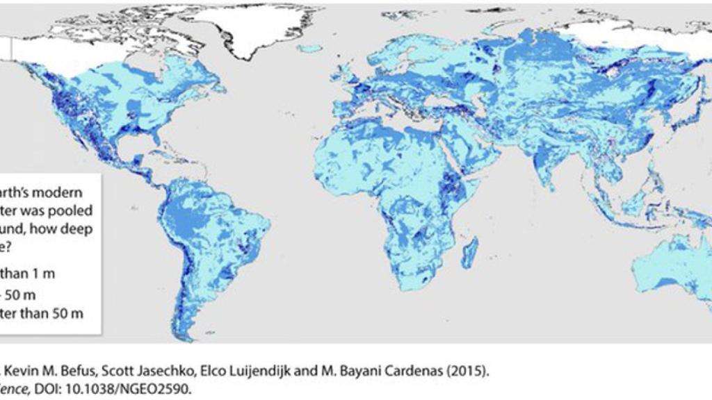 Agua subterránea de la Tierra