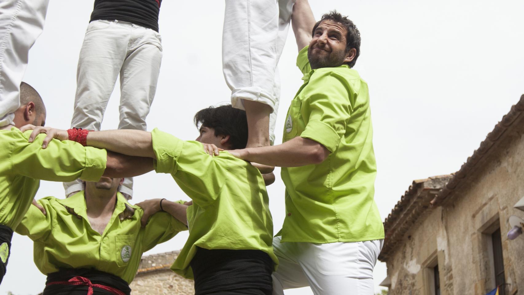 Dani Rovira, en pleno casteller