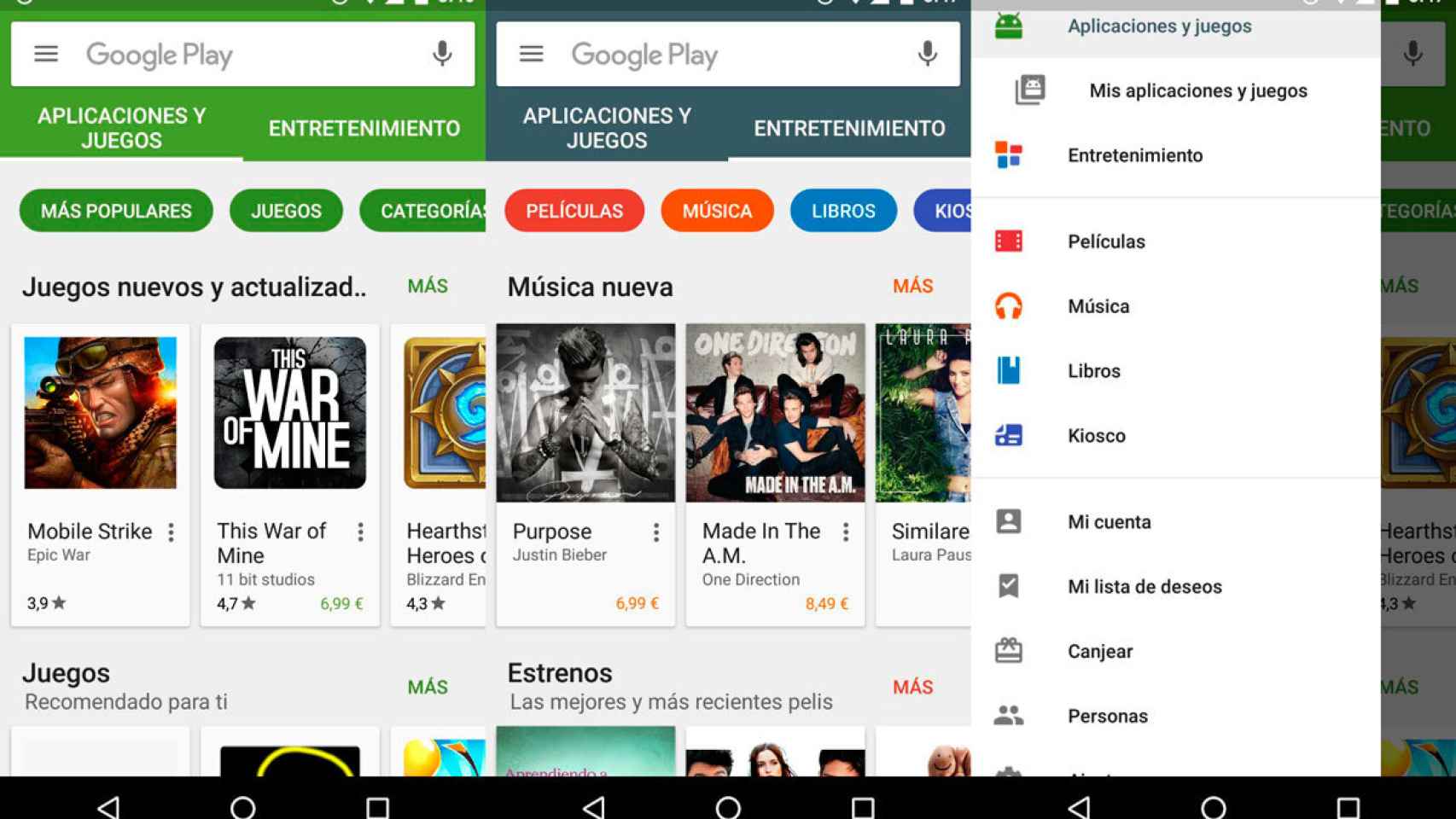 La nueva Google Play 6.0 ya está disponible