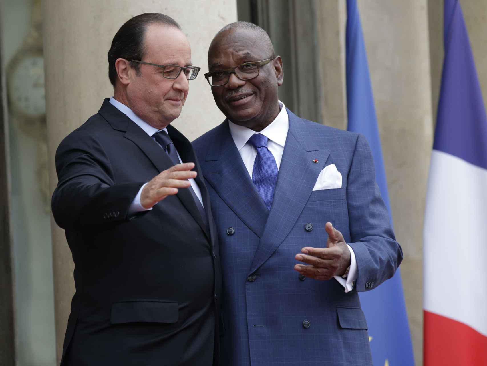 Hollande con el presidente malí, Ibrahim Boubacar Keita el pasado octubre.