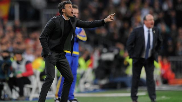 Luis Enrique, en el Bernabéu. / Denis Doyle / Reuters