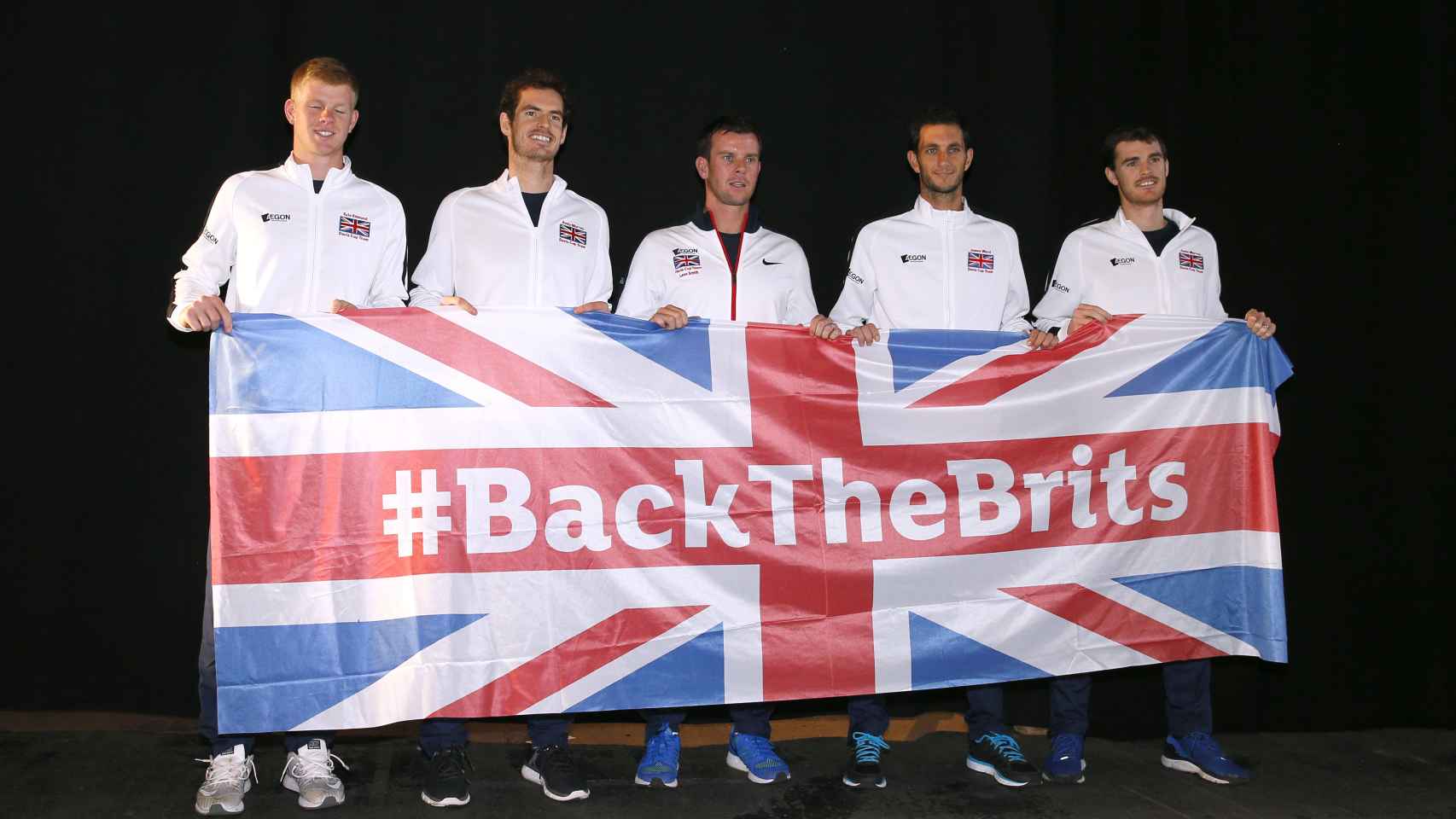 El equipo británico de Copa Davis.