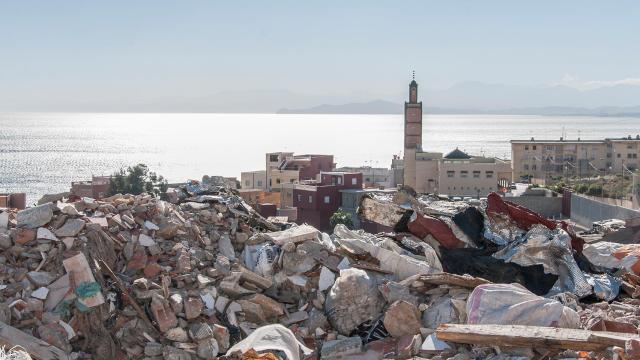 Vertedero a las afueras del barrio de El Príncipe, en Ceuta.