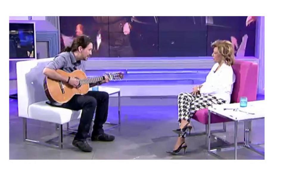 Pablo Iglesias canta una nana a María Teresa Campos en '¡Qué tiempo tan feliz!'