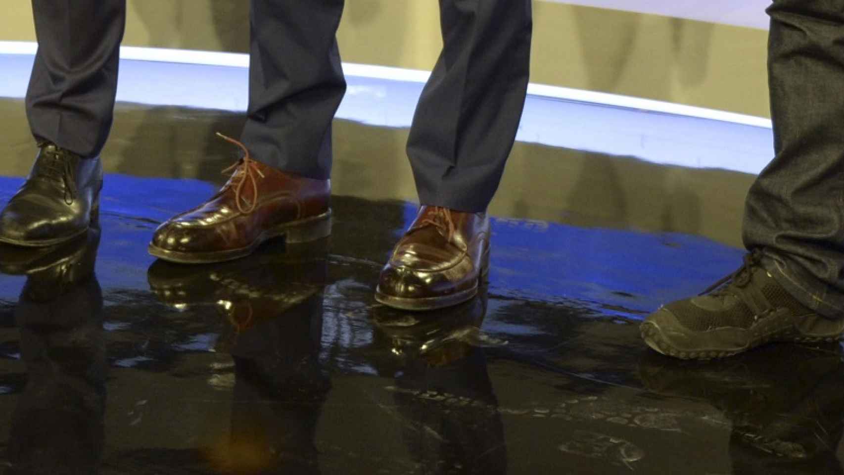 Los zapatos que lucieron los candidatos en el debate