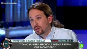 Pablo Iglesias en 'El Objetivo' (Atresmedia)