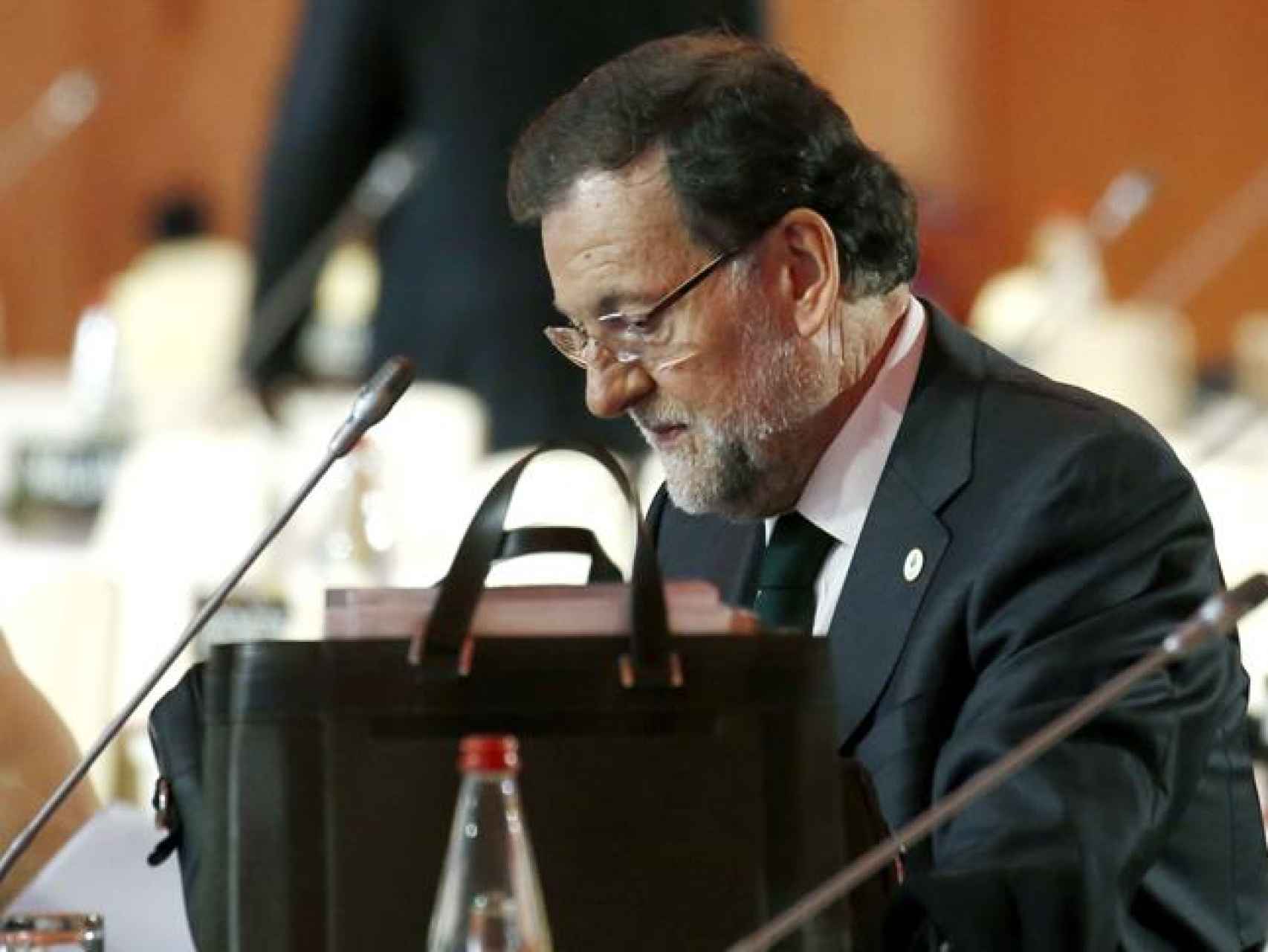 Mariano Rajoy durante la cumbre del cambio climático.