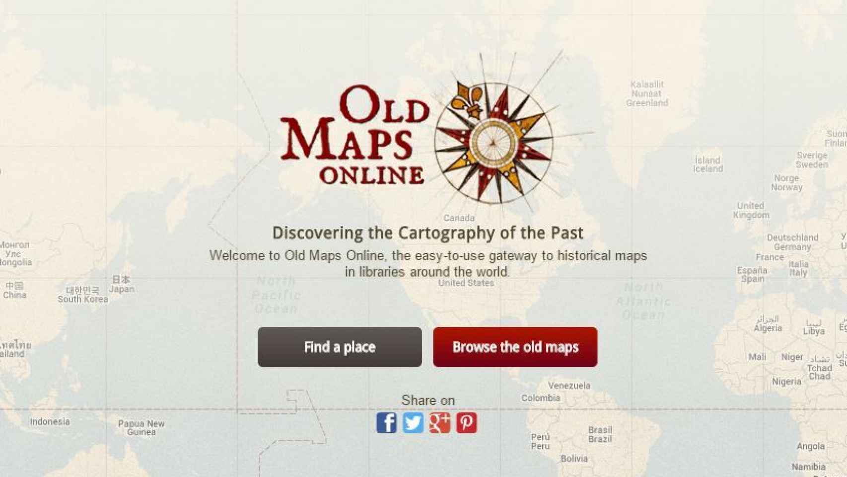 La historia a través de la cartografía con Old Maps Online