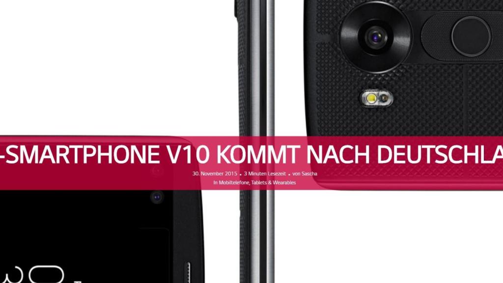 El sorprendente LG V10 llega a Europa y nosotros lo queremos