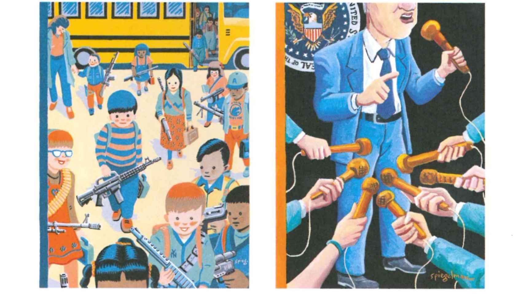 Dos portadas para The New Yorker, de 1993 y 1998 respectivamente