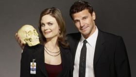 Emily Deschanel y David Boreanaz en una imagen promocional de 'Bones' (Fox)