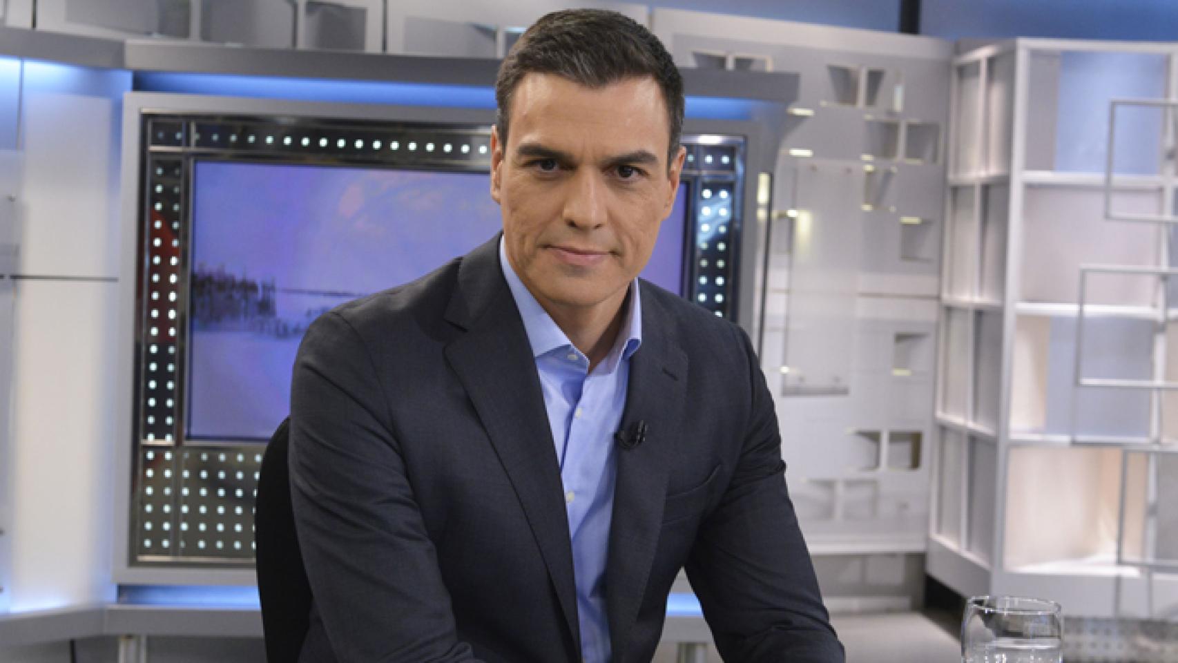 Pedro Sánchez en 'Informativos Telecinco' (Carlos Serrano)