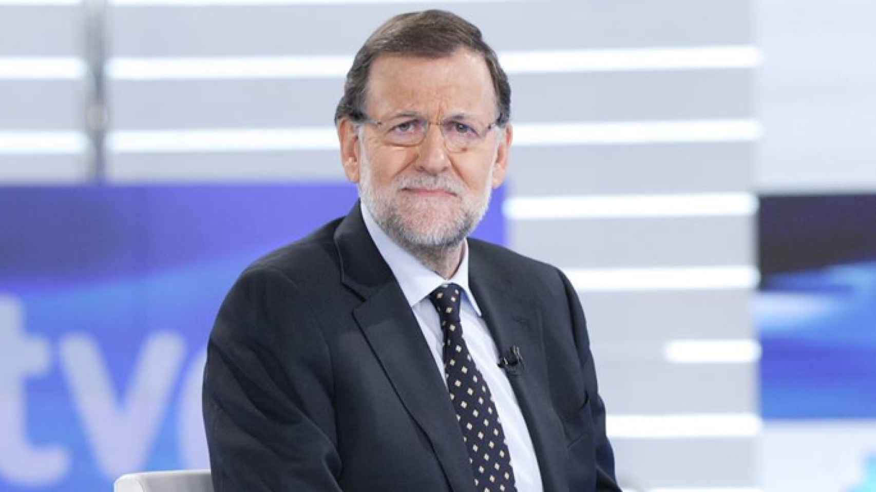 Mariano Rajoy durante su entrevista en TVE con Ana Blanco
