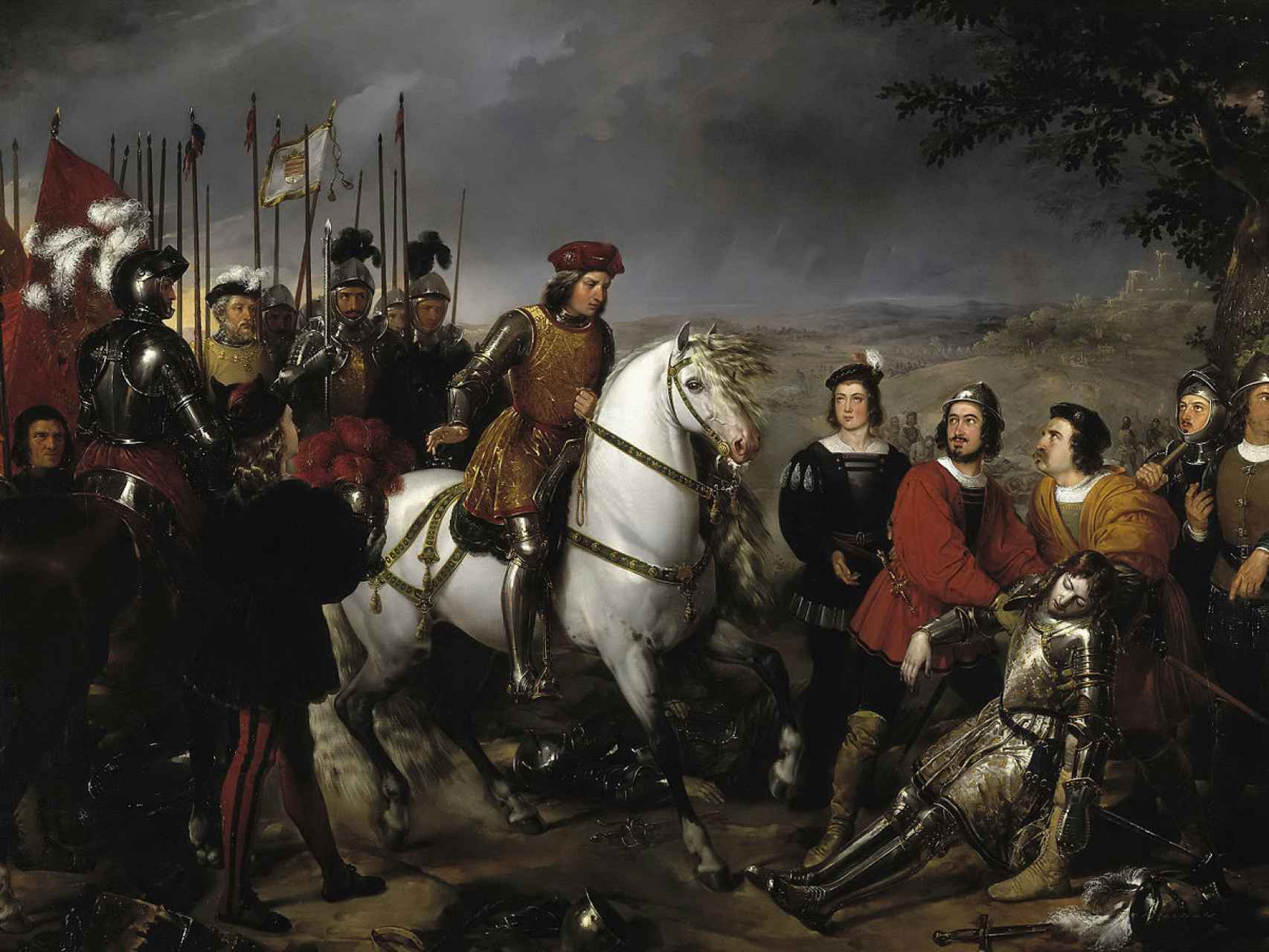 El Gran Capitán tras la batalla de Ceriñola, por Madrazo (1835).